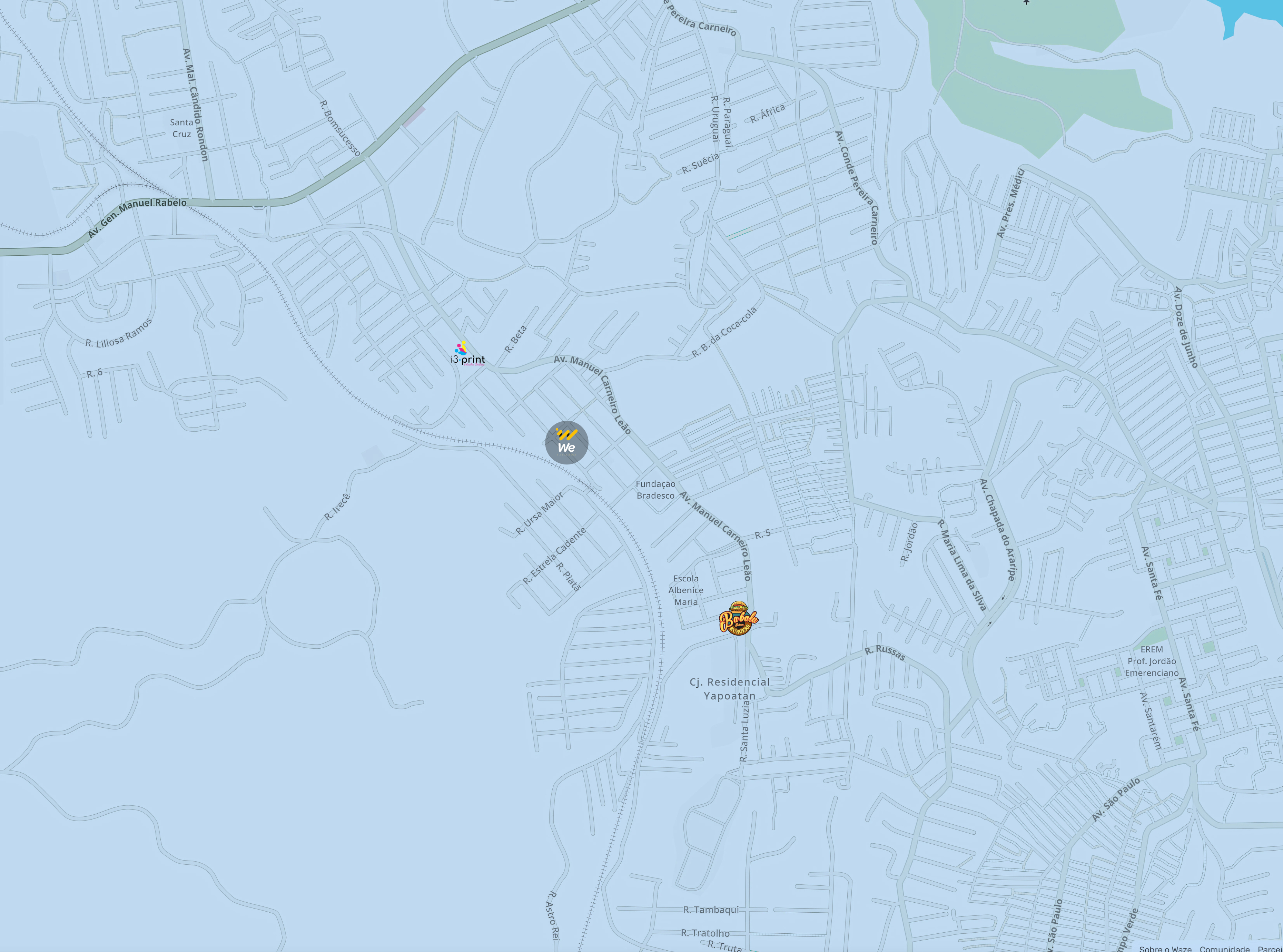 Mapa de cobertura OmmaHub em Dois Carneiros